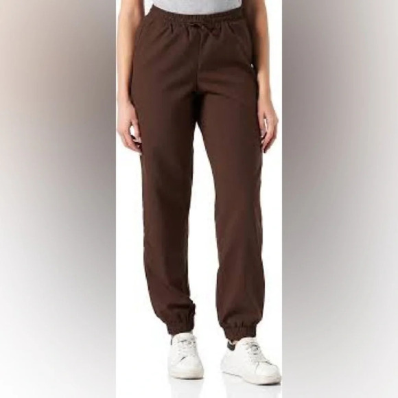 JJXX Women's Jxbelle Brown Wool Pant / Trousers w Pockets - Picture 3 of 11